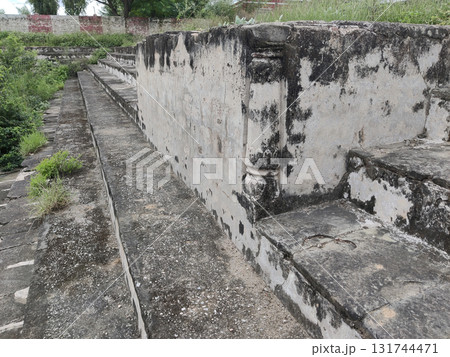 15th Century Carved Stone Staircase Beside Queen Mango Water Pond in Doongi Sar Sohawa Pakistan Gakhar Heritage 131744471
