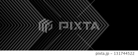 Black line arrow background. Linear triangle repeated pattern. Thin to thick gradation stripe backdrop for poster, cover, banner. Vector masculine sporty design. Striped halftone gradient wallpaper. Black line arrow background. Linear triangle repeated pattern. Thin to thick gradation stripe backdrop for poster, cover, banner. Vector masculine sporty design. Striped halftone gradient wallpaper. 131744522