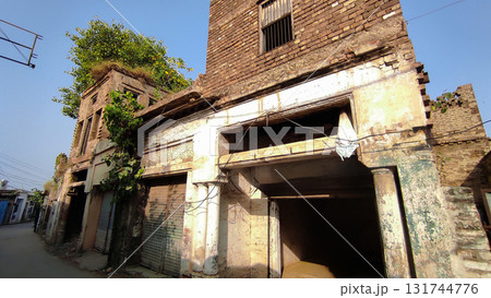 Ruins of Lakhi Chobara showing ancient Sikh heritage architecture in Nara city Pakistan with historic legacy 131744776