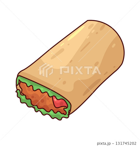 illustration of Burrito illustration of Burrito 131745202