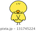 お辞儀するひよこ 131745224
