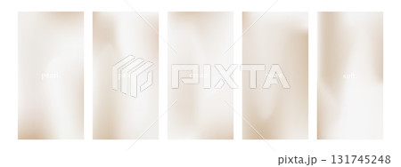 Soft pearl and cream gradient wallpaper with abstract pastel texture. Elegant neutral backdrop for calm desktop or mobile screens. Vector illustration 131745248