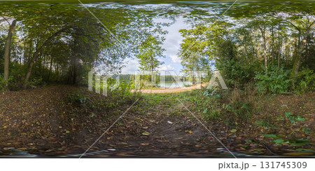 360 degree panorama of a river along a forested area and a country path. HDRI seamless spherical 360-degree panorama of river along a forested area 360 degree panorama of a river along a forested area and a country path. HDRI seamless spherical 360-degree panorama of river along a forested area 131745309