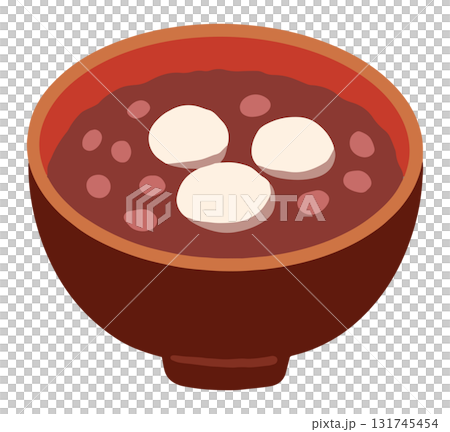 おしるこの手描きベクターイラスト 131745454