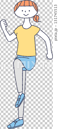 エクササイズをする女性 エクササイズをする女性 131745513