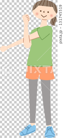 準備做體操的女性 131745519