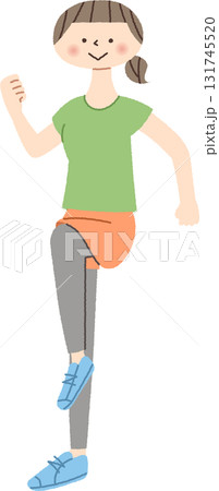 エクササイズをする女性 131745520