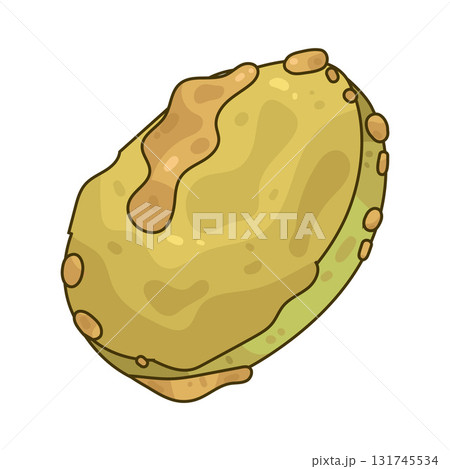 illustration of pickled cucumber slice 131745534