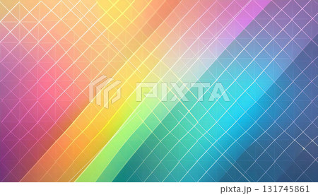 レインボー　背景　抽象　虹　カラフル 131745861