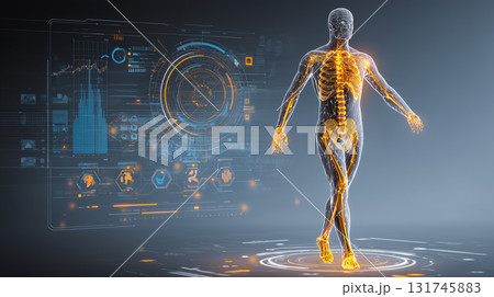 スマート・ヘルスケア:生体情報とデジタルインターフェースの融合のイメージ スマート・ヘルスケア:生体情報とデジタルインターフェースの融合のイメージ 131745883