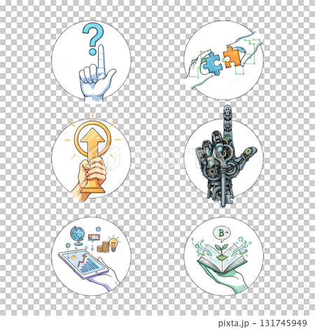 Climate change illustration set. Characters hands holding planet earth, electric car, leaf and other objects as metaphor for green energy, transportation and sustainability. illustration design. Climate change illustration set. Characters hands holding planet earth, electric car, leaf and other objects as metaphor for green energy, transportation and sustainability. illustration design. 131745949