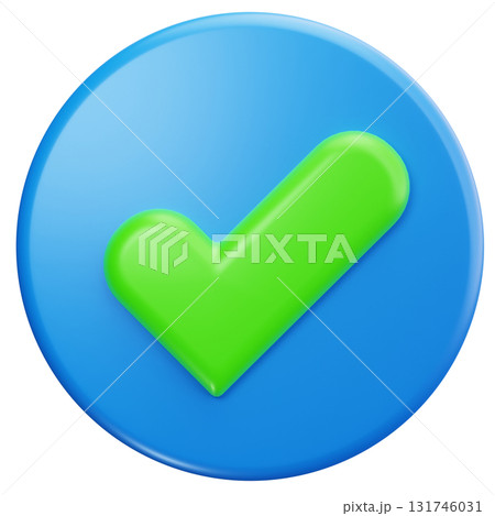 Simple Round Check Symbol 131746031