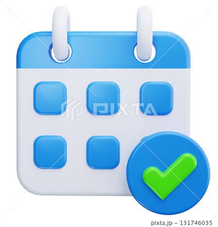 Calendar Task Check Mark Calendar Task Check Mark 131746035