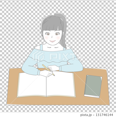 Girl studying 131746144