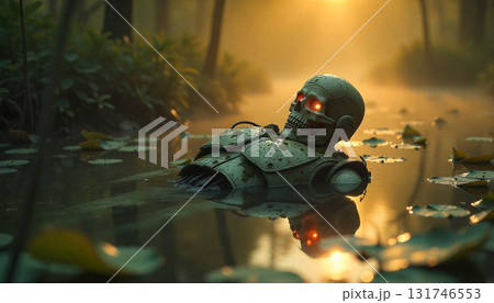 沼で果てるロボット 131746553