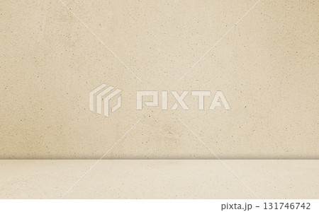 Cream Color Background Product Wall Studio Backdrop Floor Shadow Beige Light Podium Table Room Photography Concrete Platform Empty Beige Place Kitchen Mockup Cement Scene Autumn Pattern Autumn Loft. 131746742