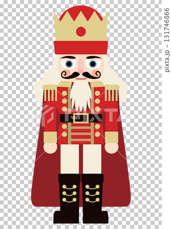 Vector illustration of a great king's nutcracker Vector illustration of a great king's nutcracker 131746866