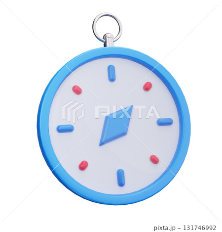 3D Navigation Compass Tool Icon 131746992