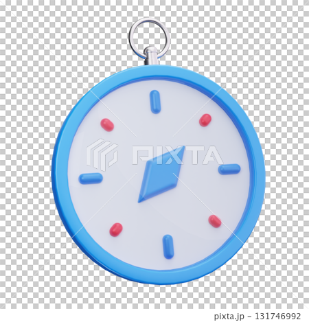 3D Navigation Compass Tool Icon 131746992