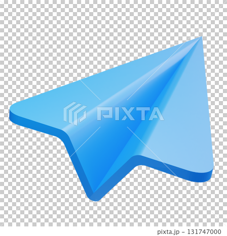 3D Paper Plane Navigation Symbol 3D Paper Plane Navigation Symbol 131747000