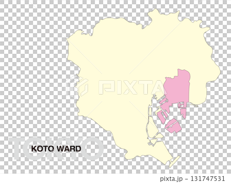 東京都江東區位置圖（無區界）02 131747531