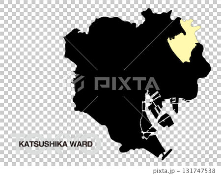 東京都葛飾區位置圖 無區界 03 東京都葛飾區位置圖 無區界 03 131747538