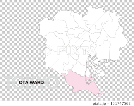 東京大田區位置圖(含區界)01 東京大田區位置圖(含區界)01 131747562