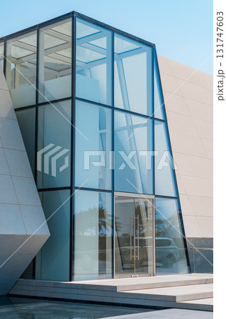 Abu Dhabi, UAE - 09 october 2025. The exterior decorated with sculptures at Bassam Freiha Foundation 131747603