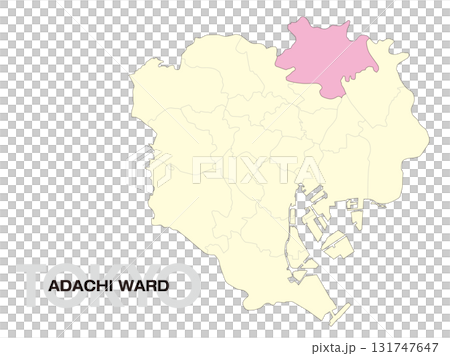 東京都足立區位置圖（含區界）02 131747647