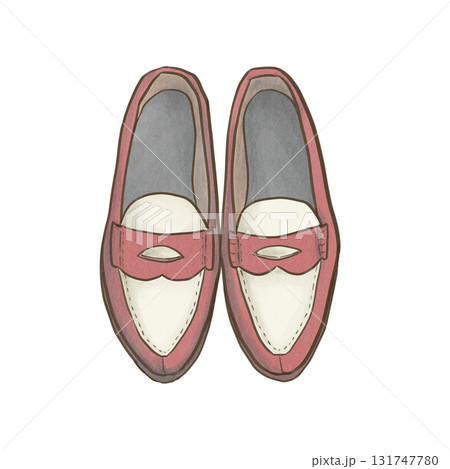 ローファー　赤 131747780