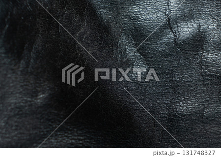 Macro of Black Leather Texture for Backgrounds Macro of Black Leather Texture for Backgrounds 131748327