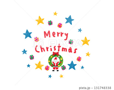 クリスマスカード　水彩イラスト素材 131748338