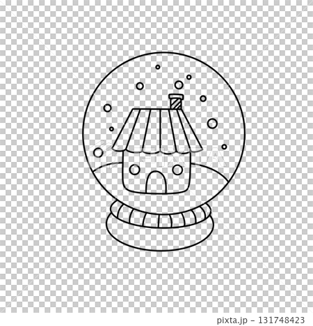 A house is drawn on a white background A house is drawn on a white background 131748423