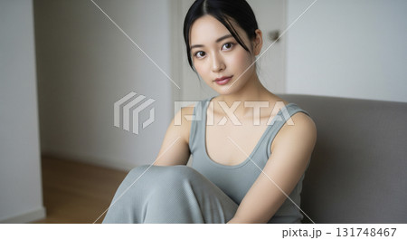 スリムワンピースが似合う女性 131748467