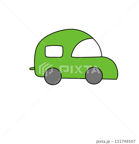 A green car with a white background A green car with a white background 131748507