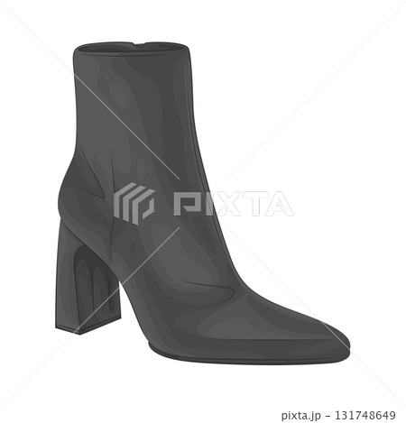 Illustration of ankle boots Illustration of ankle boots 131748649