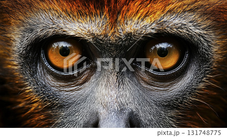 close up of a monkeys face 131748775