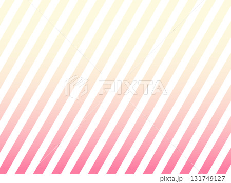 背景素材　グラデーション　ストライプ　イエロー　オレンジ　ピンク 131749127