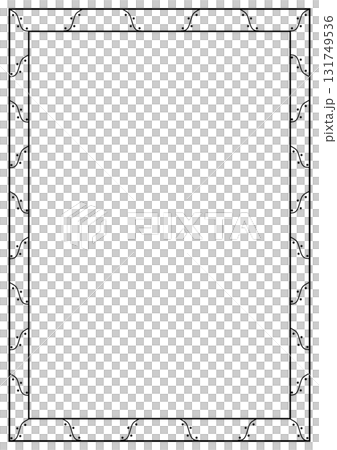 A4 Paper Frame Designed with Black Lines 131749536
