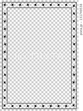 A4 Paper Frame Designed with Black Lines 131749538