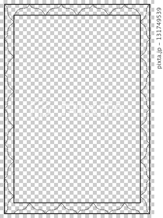 A4 Paper Frame Designed with Black Lines A4 Paper Frame Designed with Black Lines 131749539