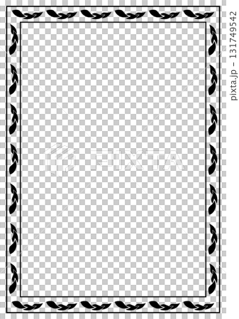 A4 Paper Frame Designed with Black Lines 131749542