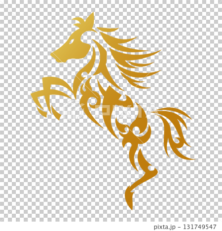 Horse tribal design illustration Horse tribal design illustration 131749547