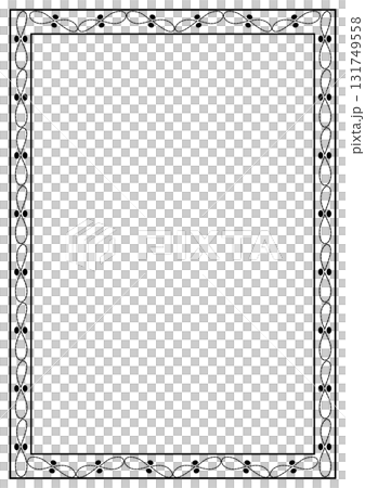 A4 Paper Frame Designed with Black Lines A4 Paper Frame Designed with Black Lines 131749558