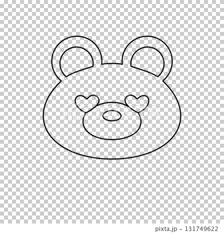 A bear with a heart on its face A bear with a heart on its face 131749622