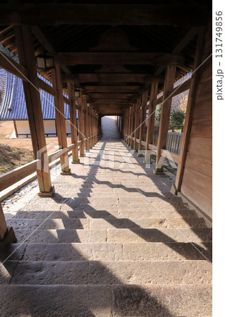 東大寺二月堂の登廊(参籠所が見える) 東大寺二月堂の登廊(参籠所が見える) 131749856