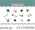 手書き風　かわいい　図形　あしらい　2 131749908