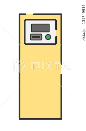 駐車場の発券機のイラスト 131749955