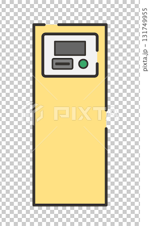 駐車場の発券機のイラスト 131749955
