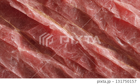 Macro texture of pink stone with gold veins. AI-generated item Macro texture of pink stone with gold veins. AI-generated item 131750157